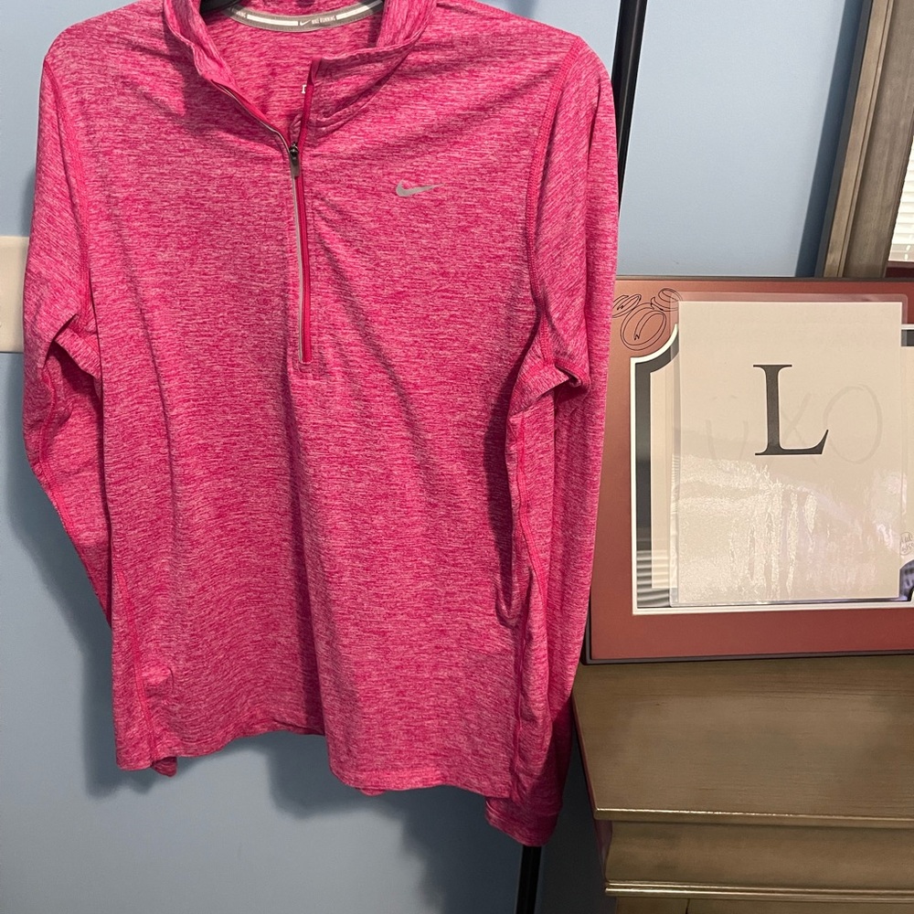 Nike Fuchsia Quarter-Zip Top